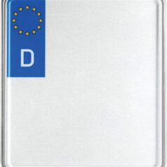 LICENSE PLATE FRAME ALUMINUM NATURAL