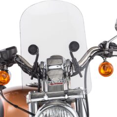 WINDSHIELD CRUISERS HD-3 TOMBSTONE CLEAR | BLACK 13.75"