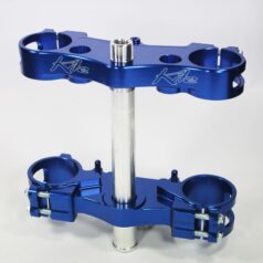 TRIPLE CLAMP MX-EN 14 MM OFFSET ALUMINIUM ANODIZED BLUE