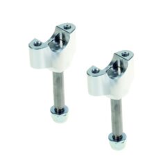HANDLEBAR CLAMP MX-EN LOWER Ø 22/50 ANODIZED SILVER