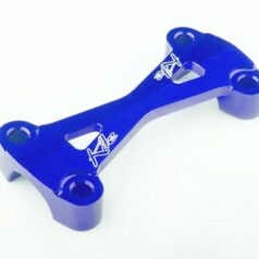HANDLEBAR CLAMP MX-EN-SM UPPER Ø 28 ANODIZED BLUE