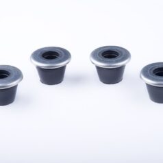 Handlebar clamps KIT CONE RUBBER BLACK