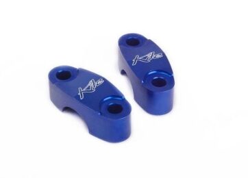 HANDLEBAR CLAMP MX-EN-SM UPPER Ø 22 ANODIZED BLUE