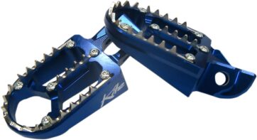 FOOTPEGS ALUMINIUM|STAINLESS STEEL ALUMINIUM BLUE