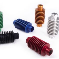 HEAT EXCHANGER INLINE Ø 14,5 MM ALUMINIUM BLUE