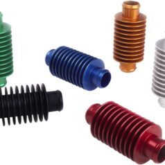 HEAT EXCHANGER INLINE Ø 17,5 MM ALUMINIUM GREEN
