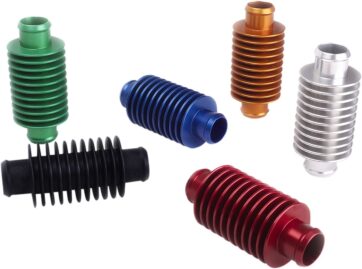 HEAT EXCHANGER INLINE Ø 24 MM ALUMINIUM RED