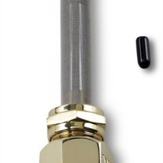 SINGLE OUTLET RESERVE FUEL VALVE HD METRIC AND NUT HEX BRASS