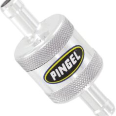 INLINE SS FUEL FILTER SATIN 3/8 IN 3/8 OUT