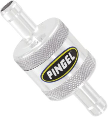 INLINE SS FUEL FILTER SATIN 3/8 IN 3/8 OUT