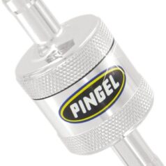 INLINE SS FUEL FILTER CHROME 3/8 IN 3/8 OUT