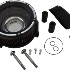 AIR CLEANER KIT ASSAULT CHARGE HIGH-FLOW TBW ALUMINUM BLACK