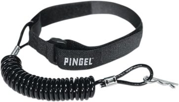 BLACK KILL SWITCH TETHER CORD WITH WRISTBAND