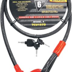 TRIMAX CABLE & U-LOCK TRIMAFLEX QUADRA BRAID 6'X15MM
