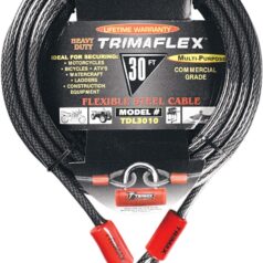 TRIMAX CABLE-LOCK TRIMAFLEX QUADRA BRAID DUAL LOOP 30'X10MM