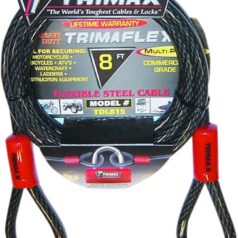 TRIMAX CABLE-LOCK TRIMAFLEX QUADRA BRAID DUAL LOOP 8'X15MM
