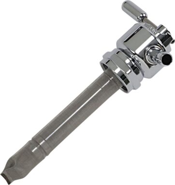 SINGLE OUTLET RESERVE ROUND VALVE / HONDA VALKYRIE ALL / NATURAL-CHROME