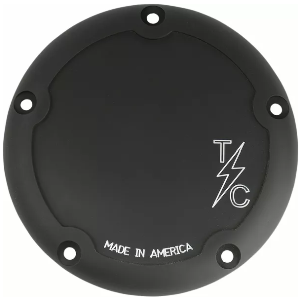 COVER DERBY 5-HOLE DISHED BLACK