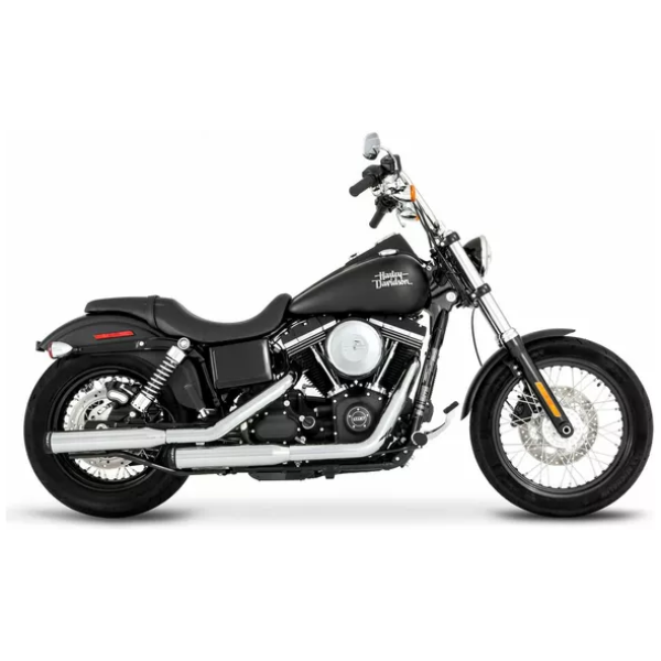 Rinehart 3″ Slip-On Ljuddämpare – För FL/FX Softail 2007–2017 (Krom/Krom)