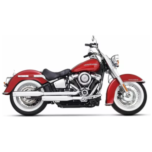 MUFFLER SLIP-ON 3.5" CHROME W/CHROME END CAPS Softail 2018+