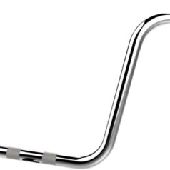HANDLEBAR 1" BOBBER 12" APE HANGER W/ETC CHROME