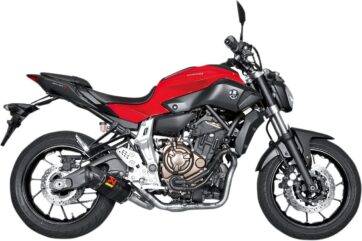 Racing Yamaha MT-07 komplett avgassystem i kolfiber/rostfritt stål
