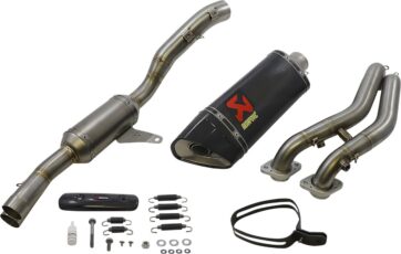Fullständigt avgassystem motorcykel