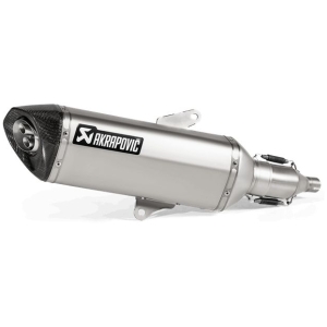 SLIP-ON LINE MUFFLER STAINLESS STEEL CARBON END CAP