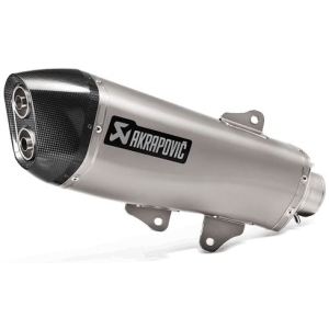 SLIP-ON LINE MUFFLER STAINLESS STEEL CARBON END CAP