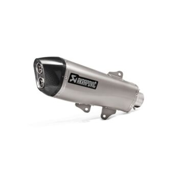 SLIP-ON LINE MUFFLER STAINLESS STEEL CARBON END CAP