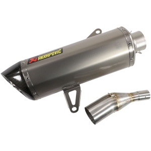 SLIP-ON LINE MUFFLER STAINLESS STEEL CARBON END CAP