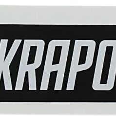 STICKER AKRAPOVIC MONO LOGO 135 X 40 MM BLACK/ SILVER