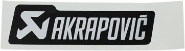 STICKER AKRAPOVIC MONO LOGO 135 X 40 MM BLACK/ SILVER