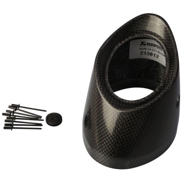 Akrapovič End Cap – Carbon – Vespa GTS/GTV 125–300 (2005–2016)