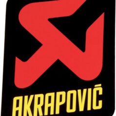 AKRAPOVIC LOGO STICKER VERTICAL 95 MM