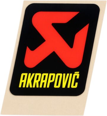 AKRAPOVIC LOGO STICKER VERTICAL 60 MM