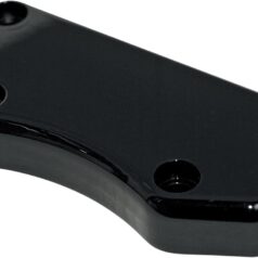 HANDLEBAR TOP CLAMP BUFFALO W/ HOLES BLACK FOR 1"