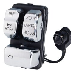 Chrome Left Handlebar Control Module