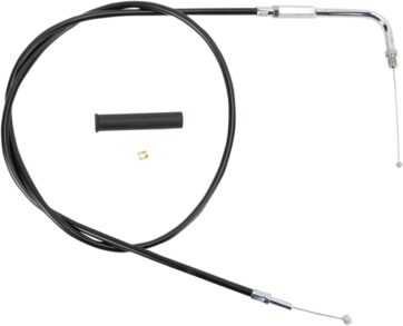 THROTTLE CABLE BLACK VINYL 44"