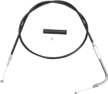THROTTLE CABLE BLACK VINYL 48"