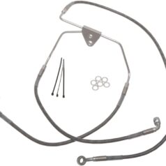 FRONT BRAKE LINE STAINLESS STEEL EXTENDED 6"