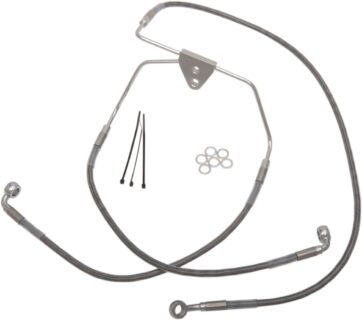FRONT BRAKE LINE STAINLESS STEEL EXTENDED 6"