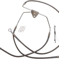 FRONT BRAKE LINE STAINLESS STEEL EXTENDED 10"