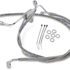 FRONT BRAKE LINE STAINLESS STEEL EXTENDED 6"