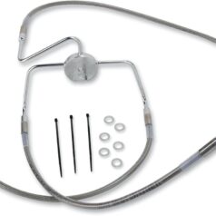 FRONT BRAKE LINE STAINLESS STEEL EXTENDED 2"