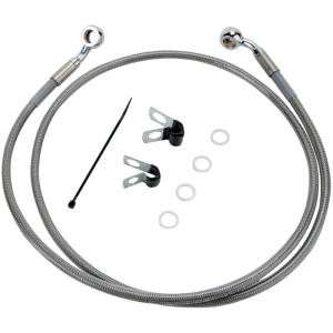FRONT BRAKE LINE STAINLESS STEEL EXTENDED 6"
