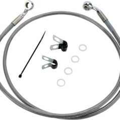 FRONT BRAKE LINE STAINLESS STEEL EXTENDED 10"