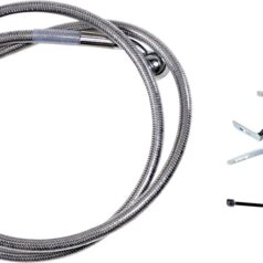 FRONT BRAKE LINE STAINLESS STEEL EXTENDED 2"