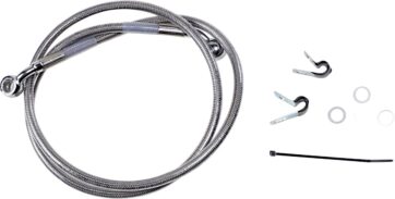FRONT BRAKE LINE STAINLESS STEEL EXTENDED 2"