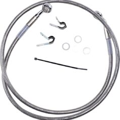 FRONT BRAKE LINE STAINLESS STEEL EXTENDED 4"